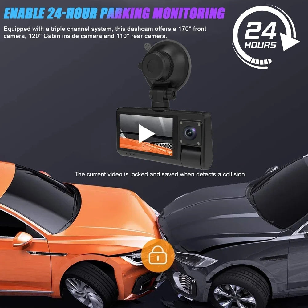 for Touched Enhanced WIFI Monitoring Mirror, Safety Camera Auto Walmeck Dash Screen Interconnection with Cam, Recorder Car