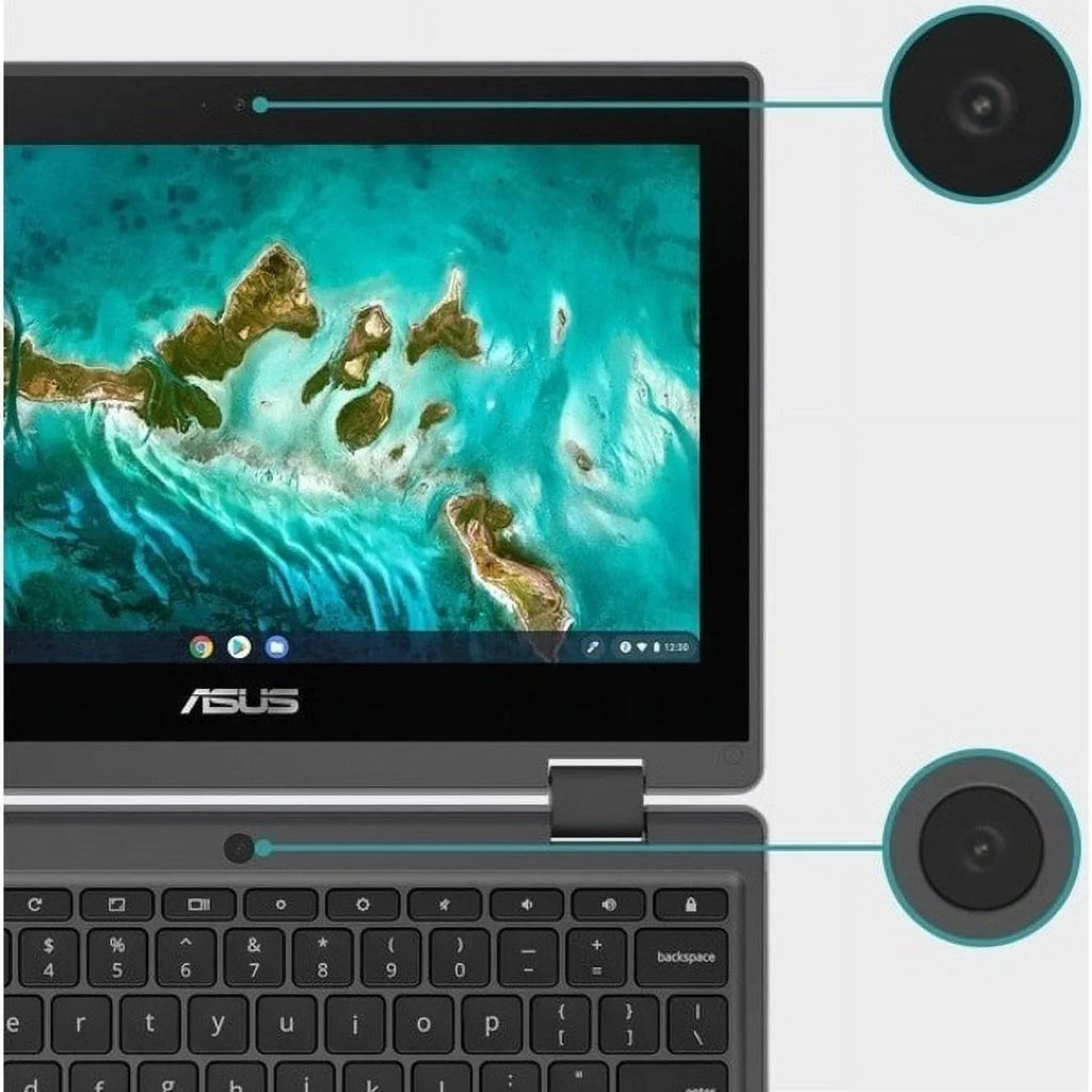 Celeron Chromebook SSD, 64GB Touchscreen, Asus Intel N5100, ChromeOS, Flip CR1100FKA-YZ184T 11.6"