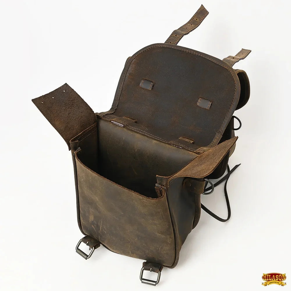 Dark Saddle Brown Bag Soft Leather Hilason Horse 19HS