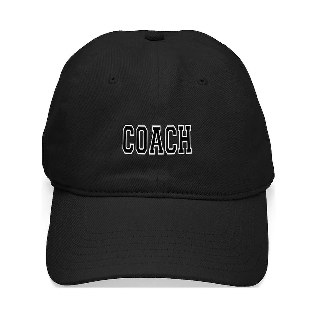 Baseball Black CafePress Black Hat Cotton Coach Adjustable Canvas Cap - Printed -