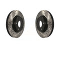 Front Sport KD-100093 Drilled Rotors Mazda Slotted Disc 3 Coated CX-3 Brake Pair For