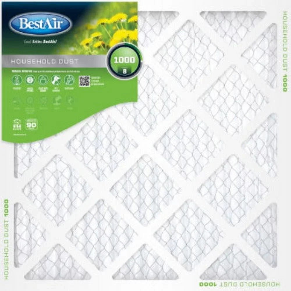 18" 25" Quantity Air 90 x Best Air x - 1" B1-1825-8-12 of Furnace Days Pleated 12 Filter