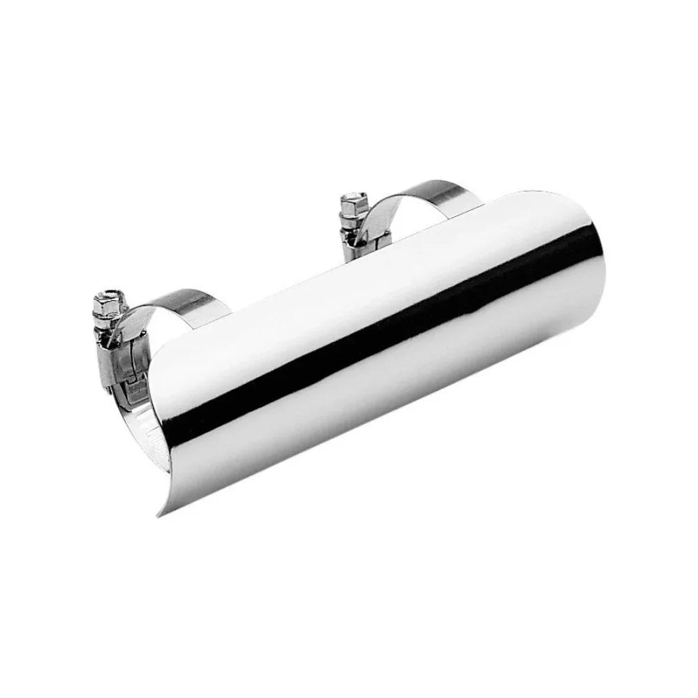 Heat (99-0175P) 7" 2.25" Exhaust Cobra Chrome Shield x Universal