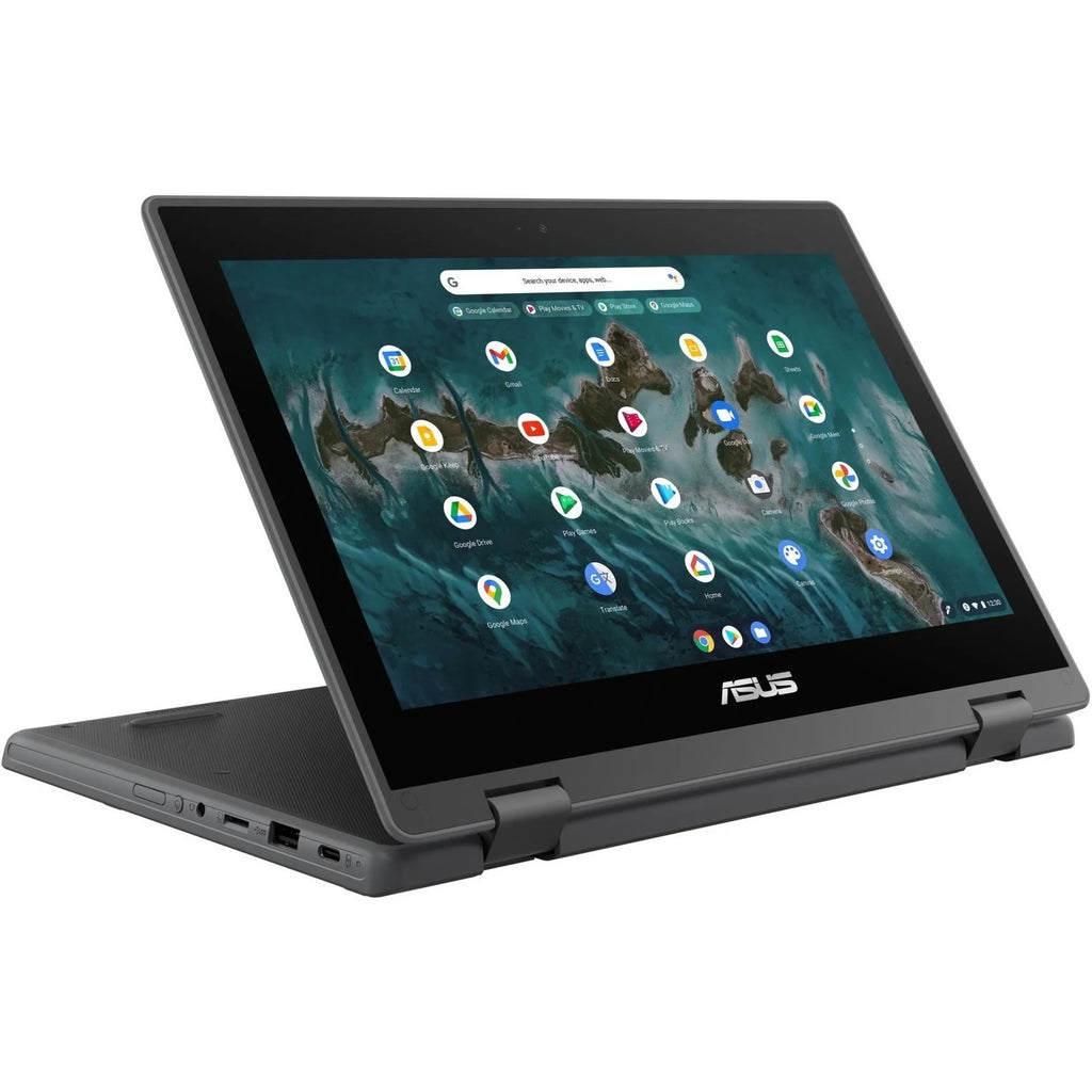 Celeron Chromebook SSD, 64GB Touchscreen, Asus Intel N5100, ChromeOS, Flip CR1100FKA-YZ184T 11.6"