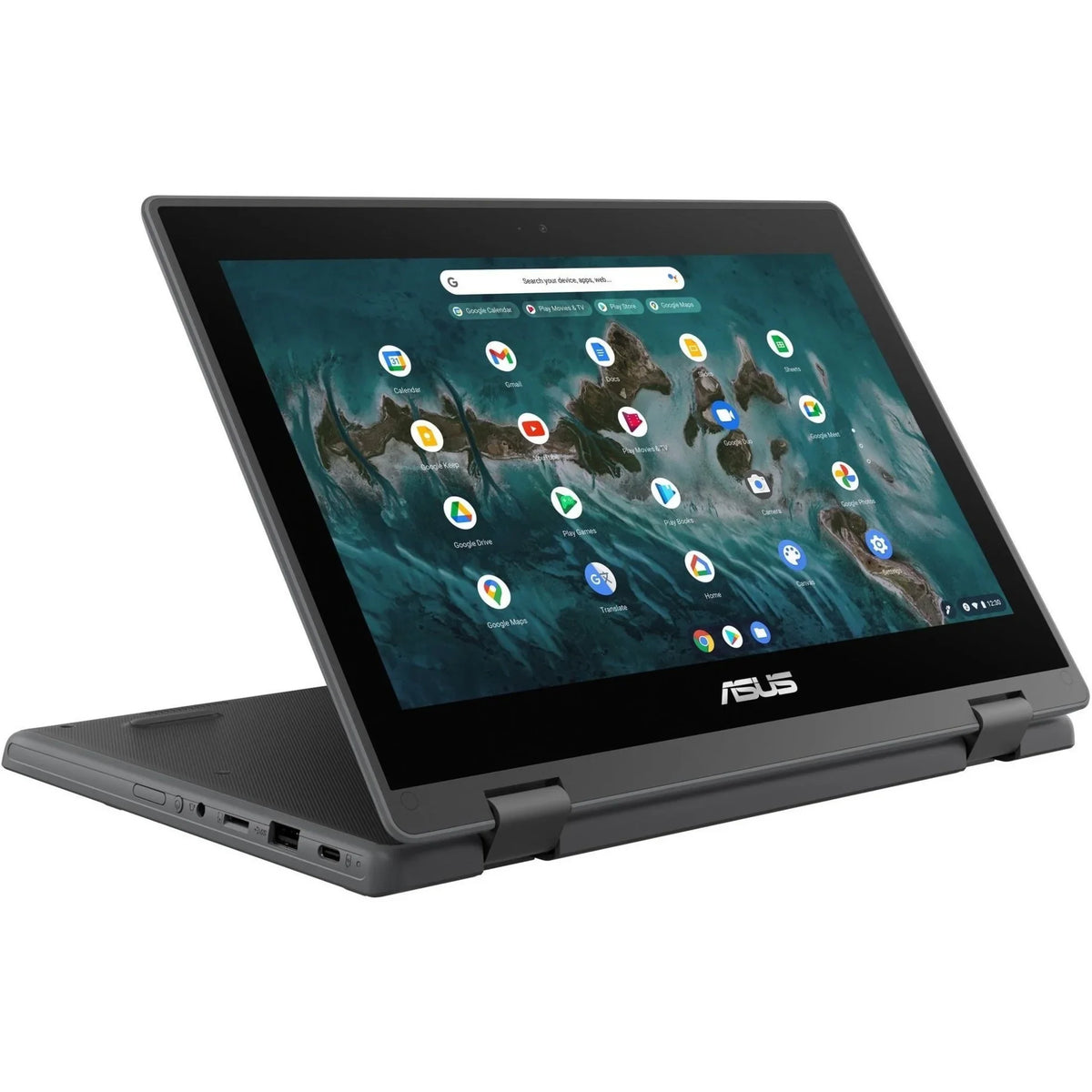 Celeron Chromebook SSD, 64GB Touchscreen, Asus Intel N5100, ChromeOS, Flip CR1100FKA-YZ184T 11.6"