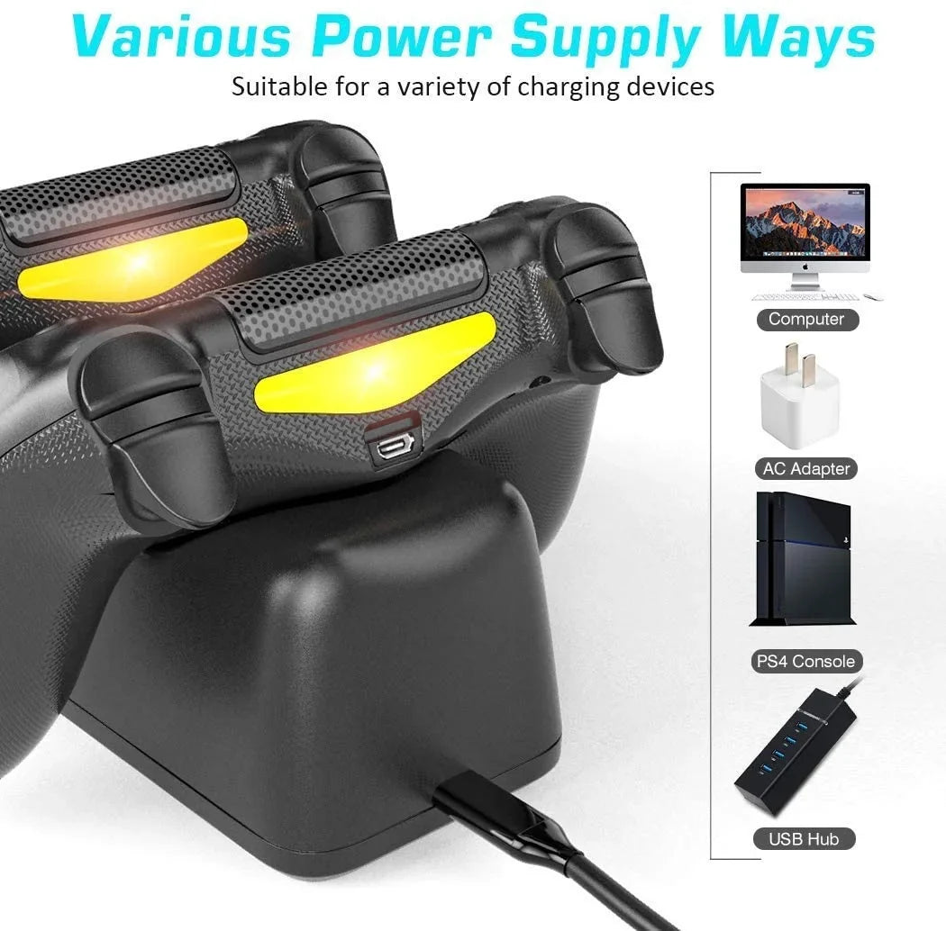 Station, 4 Controller Controller for 1.8Hrs Charging OIVO PS4 Charger Charger PS4 Dock Playstation 4 Dualshock Dock, Station Charging Replacement