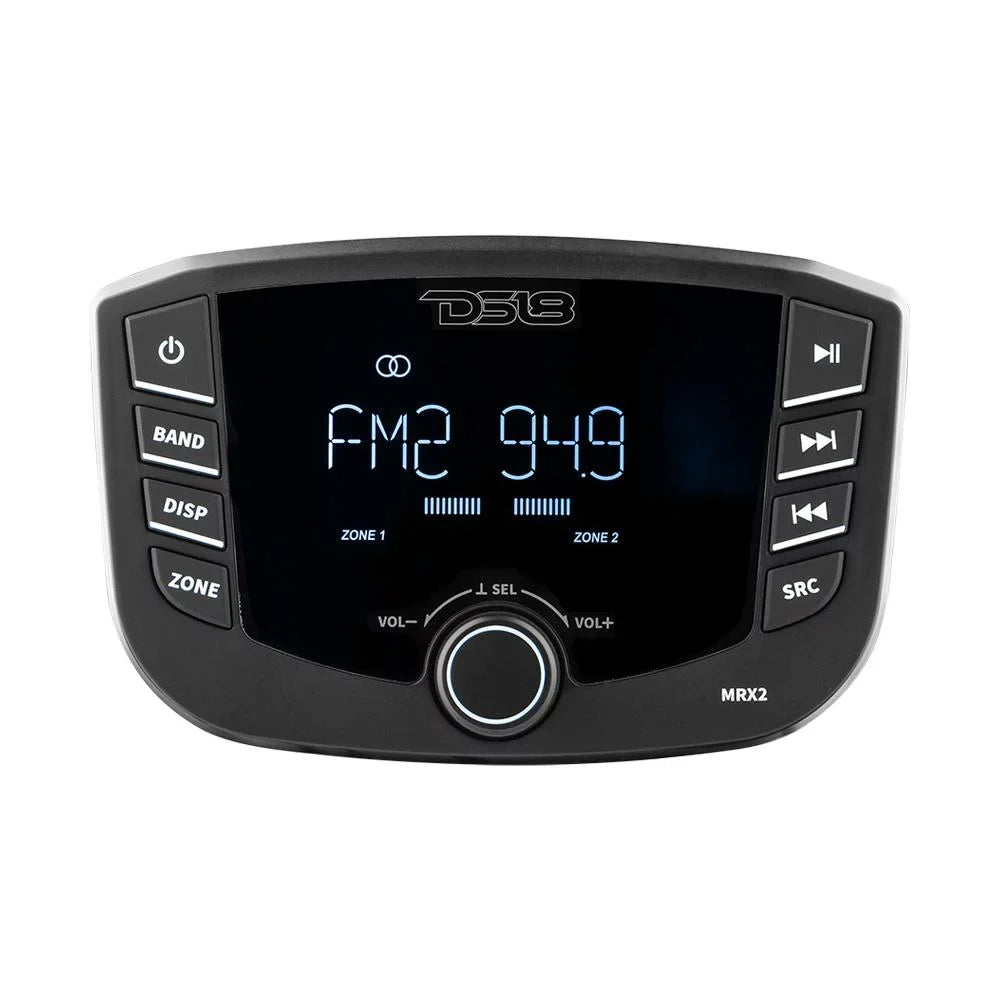 with DS18 Marine Bluetooth Round Zones, Lights, and MRX2 RGB 2 Headunit HYDRO