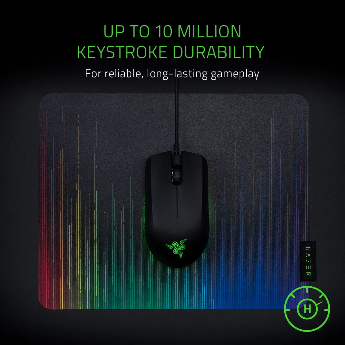 '- by Razer 7,200 Abyssus Sensor Optical Ergonomic Razer Powered 3 - Buttons Mouse Ambidextrous Essential: Chroma Gaming True DPI Hyperesponse -