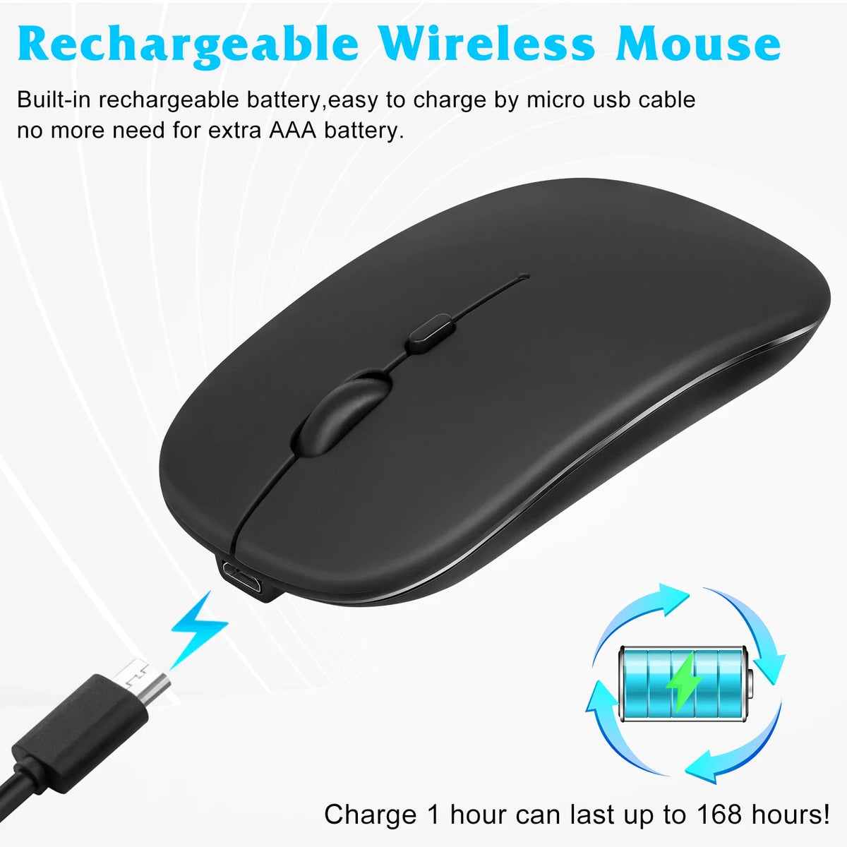 Black Full-Size and Ergonomic 30 ZTE Onyx 5G and Pro Enabled All - Bluetooth for Keyboard Mouse Keyboard Bluetooth Ultra and Axon Combo Mouse Slim Mac/Tablet/iPad/PC/Laptop Rechargeable