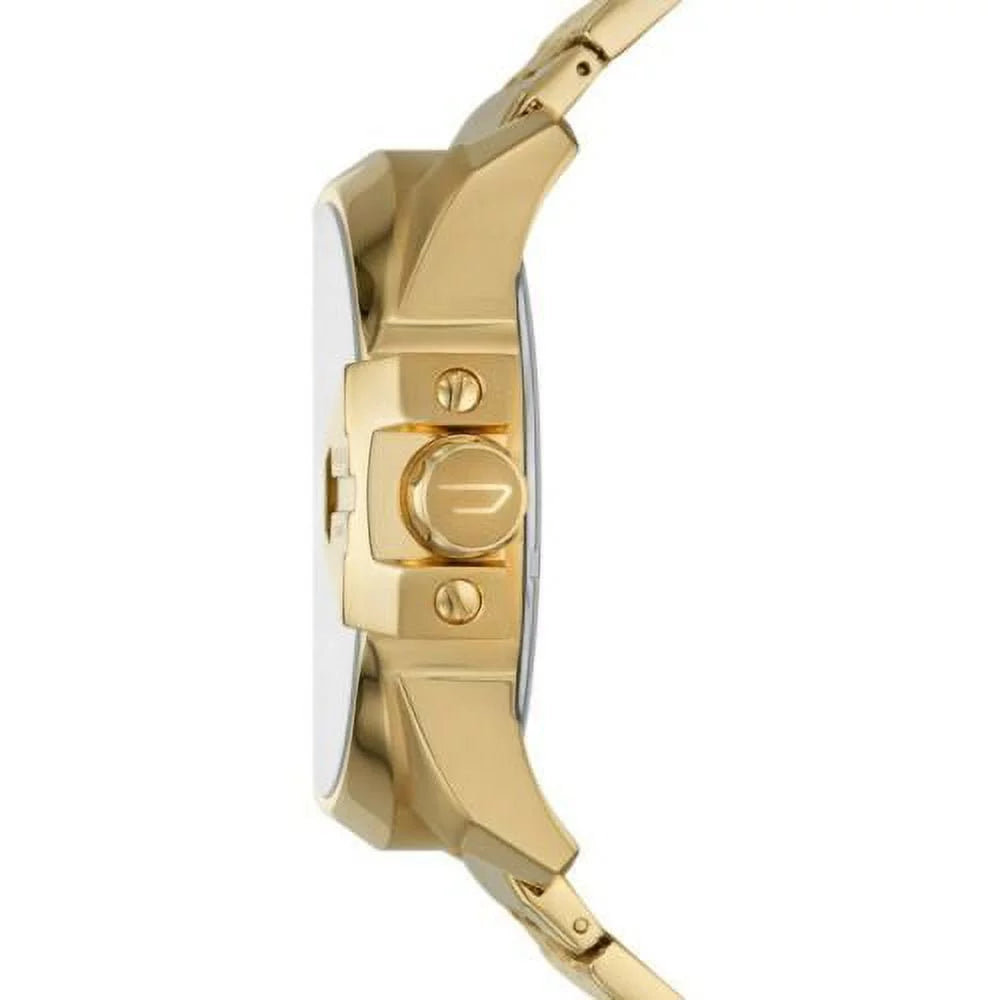 STAINLESS CHIEF UBER MEN'S DZ7447 MULTI GOLD TONE DIESEL WATCH TIME
