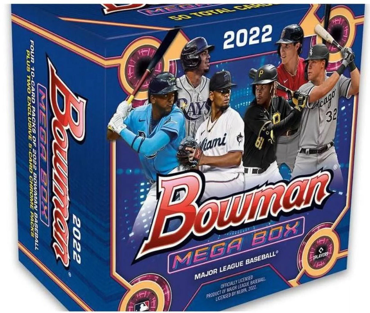 '- Bowman 2022 MLB Card Mega 50 Topps Baseball cards! Box Trading