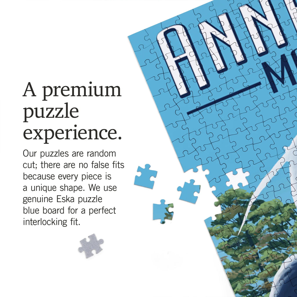 Press 1000 Maryland, Blue Lantern Herons Jigsaw Puzzle, Annapolis, Piece