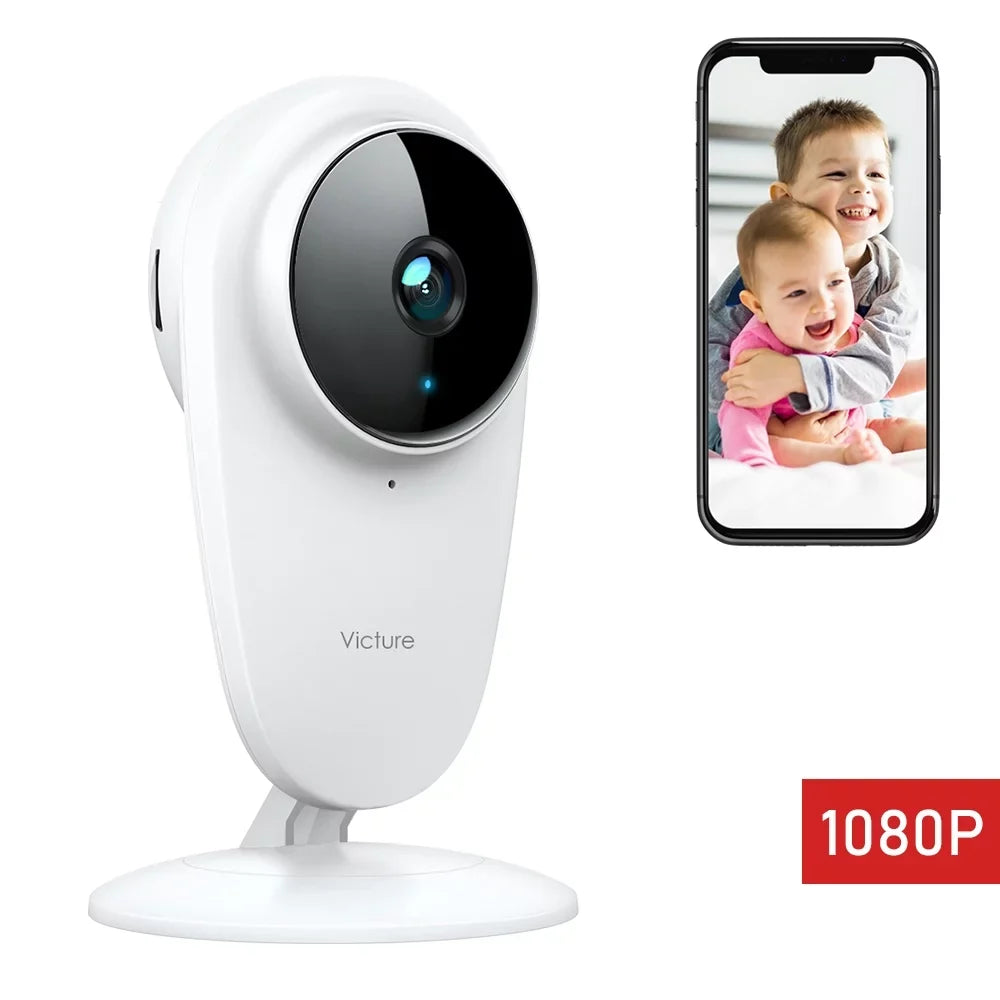 Baby Indoor Monitor, Vision, with Camera Color Home Smart Security Victure White WiFi Night 1080P