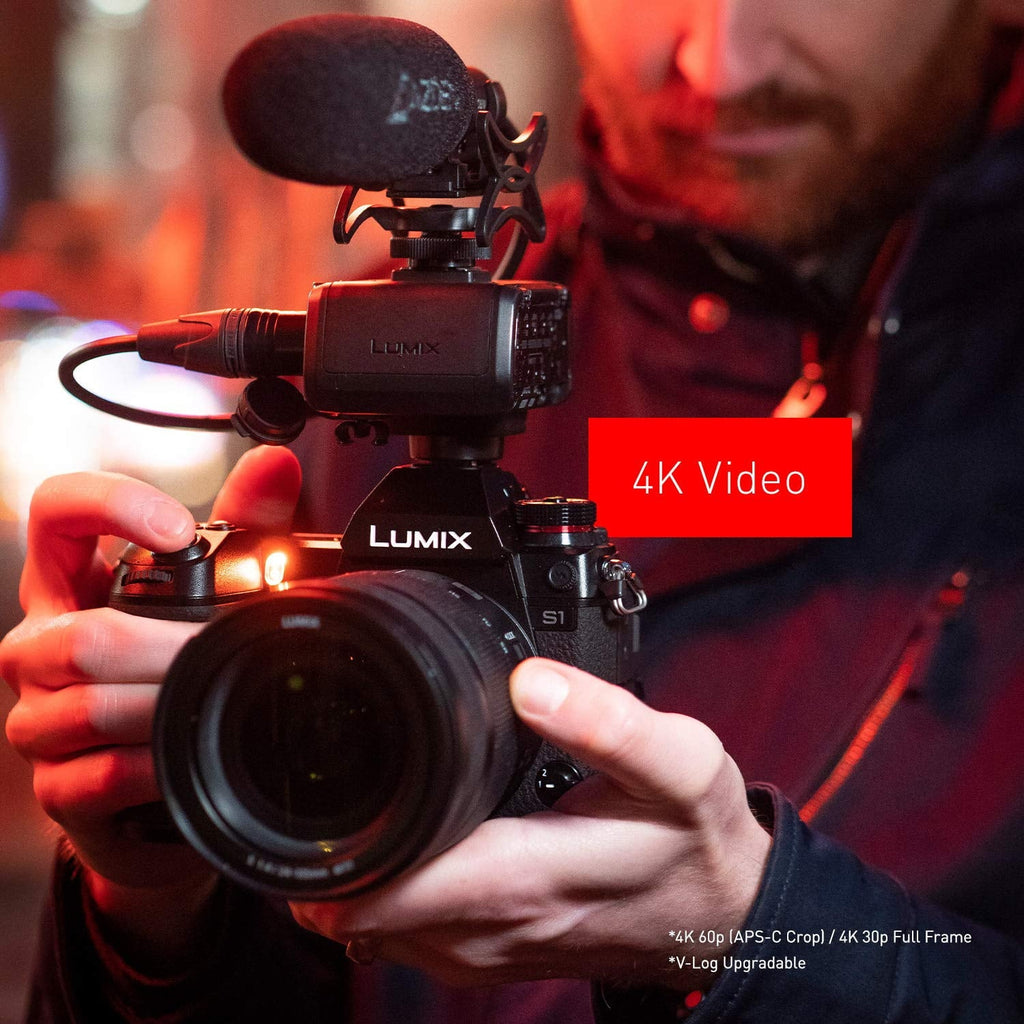 High LUMIX Lens Compatible, Resolution L-Mount Sensor, with Camera HDR MOS 24.2MP S1 Mirrorless 4K Panasonic Frame Full