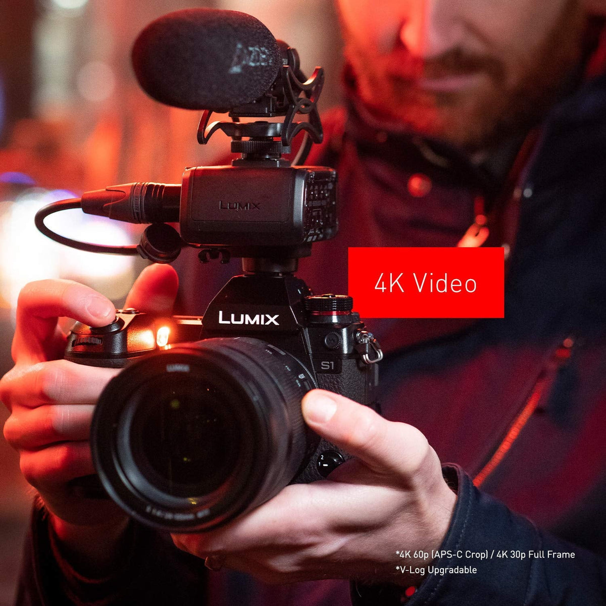 High LUMIX Lens Compatible, Resolution L-Mount Sensor, with Camera HDR MOS 24.2MP S1 Mirrorless 4K Panasonic Frame Full