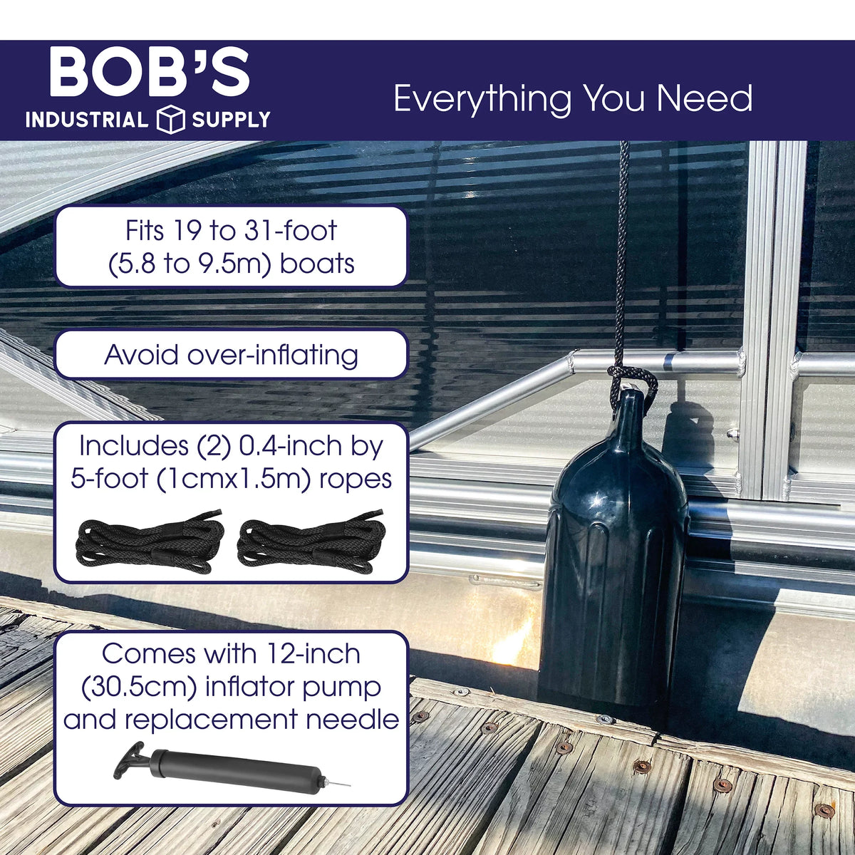 Bumpers Pack Docking for BISupply Boat x Buoys 4 - 7.8in Boat 22.8 Fenders