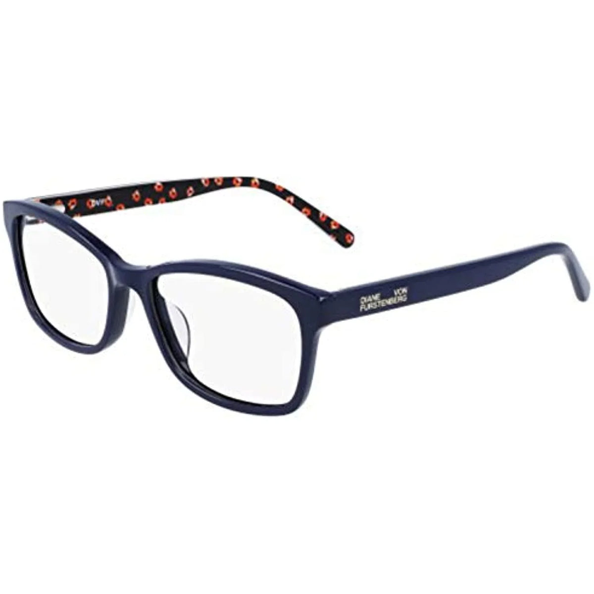 with Furstenberg von 415 Navy Eyeglasses DVF DVF 52mm Case 5129 NEW Diane