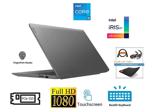 (20GB IPS Display, Lenovo RAM Type-C, 15.6" 2021 IdeaPad Camera, SSD) 3 Fingerprint, | i5-1135G7 Iris Wi-Fi Graphics, PCIe w/Accessories 6, FHD 512GB (>i7-1065G7), Touchscreen Laptop, Xe