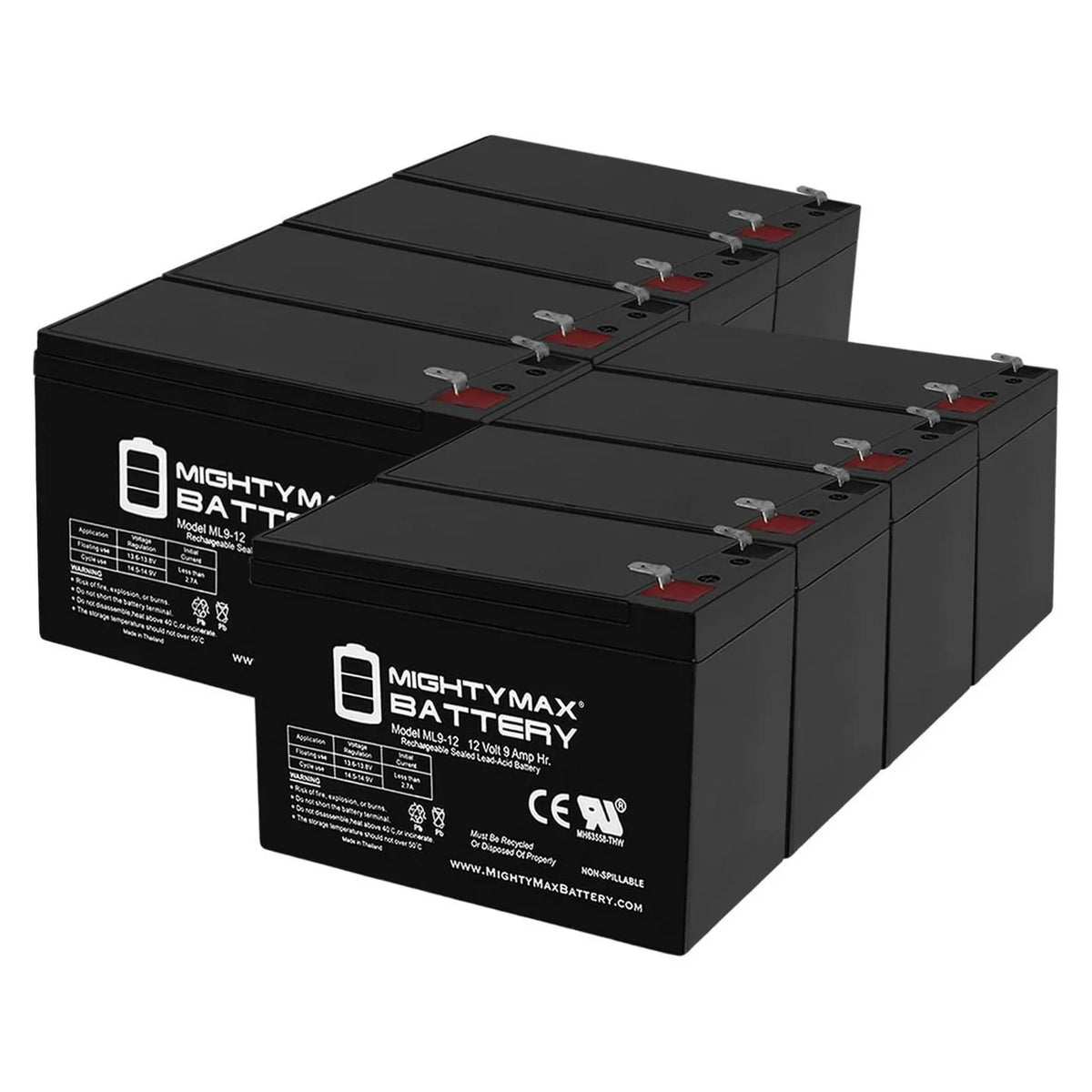 12V 8 500 Replacement Electric Battery for Bike Merida 9Ah - PC Pack
