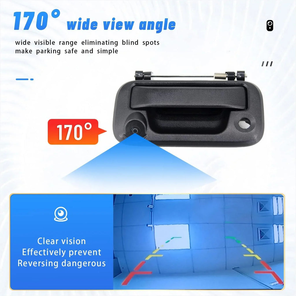 FEXON Rear Parking F150 Camera 2005-2014 View Tailgate Ford Handle Camera Compatible Camera with Reverse Backup Camera