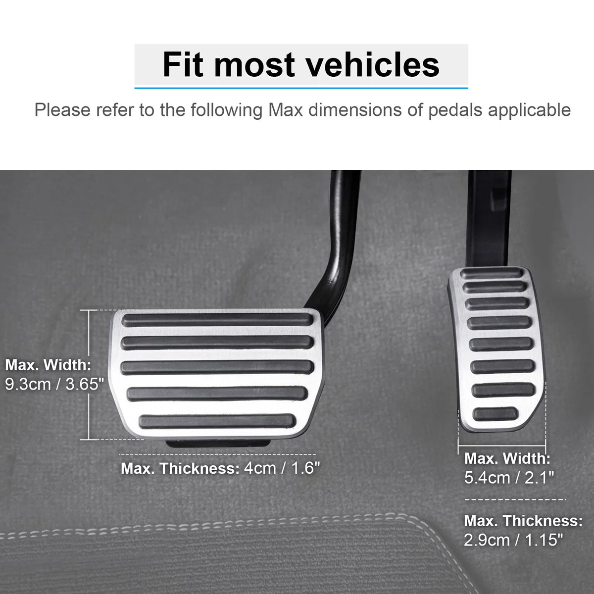 People Extenders Black Length Pedal Angle, Short and DriFeez Brake Drivers and for Adjustable Driving Cars Gas
