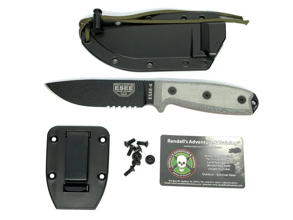 Serrated 4 Model Carbon Steel